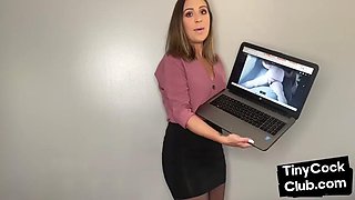 Upskirt babe dirty commeting small dicks