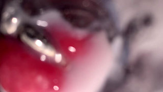 Pierced cock inside fleshlight