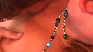 Newly grown up Dani Jensen slut with smooth pussy and tattooed skin spreads her legs to get her pussy stretched