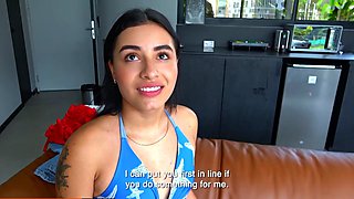 This CUTE LATINA got me horny so we banged ROUGH