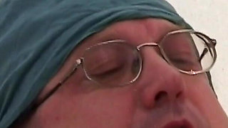 Doctor piss - young lady Renata Black gets her mouth filled with doctor's urine