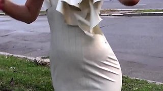 Outdoor Latex Fun with a Hot Amateur