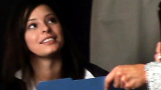 Fetish brunette lesbian licks and fingers sweet pussy