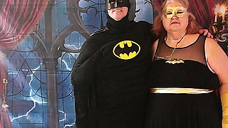 My BF and I All Dresses up as Bat Man and Bat Girl