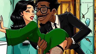Dirty Toilet Fuck: Slut Wife Cheats in Public Hentai Cartoon