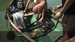 Japanese Stepsister Changing Bikini Infront Of Her Stepbro And Seduce Him While Fishing