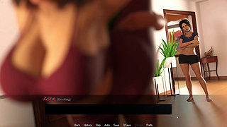 Shemale Fiona Helping Cuckold Ashe Stepmommy Doing Yoga And Rubbing Pussy