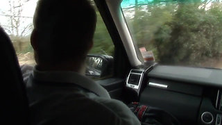 Sensational brunette babe gets fucked by two guys