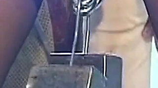 Chained Mature Redhead Drains Two Lucky Men Dry