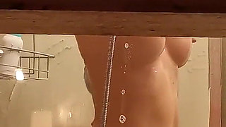 Shy Guy Filming His Girlfriend in the Shower