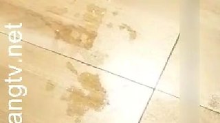 Close up teen foot worship