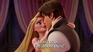 RAPUNZEL & FLYNN RIDER LANTERN TOWER PASSION - Romantic 3D Anime
