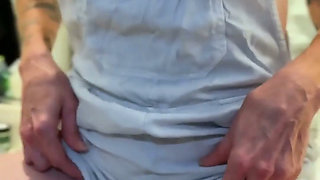 Subscriber's Wish Granted I Wet and Soaked My Overalls