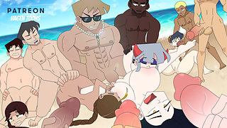 The Nude Beach - Hagen Toons