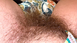 Super Thick and Long Plussy Hair Bush Closeup