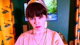 Stacked brunette goes solo toys and masturbation