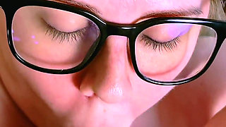 Nerdy Step-sis Caught Masturbating to Me