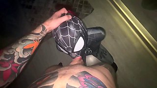 Hentai Cosplayer in Spider Costume Reveals Her Secret