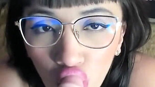 Latina Sex Blowjob Submissive in Her Room for a Stranger Who Pressures Her