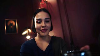 Vampire Seductresses: Blonde and Brunette Lesbians in