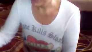 Naughty Grandma Strips And Rubs Her Pussy: Amateur, Bongacams  Solo Porn