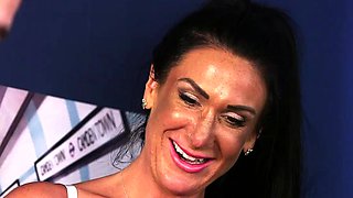 Voyeur lingerie CFNM teasing lad