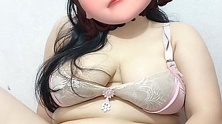 Beautiful woman with big teases solo masturbation