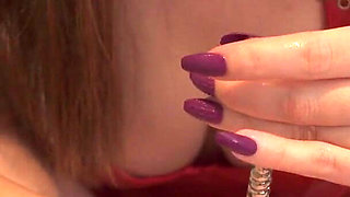 Mistress Unlocking Her Chastity Slave and Sounding Him for the First Time
