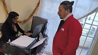 While The Boss Was Away, The High Executive Came To Play... Office Seduction)