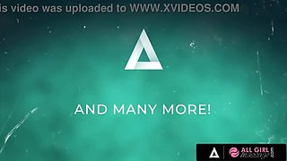 Lesbian 69 & Scissoring - Alexis Tae and Scarlit Scandal Girl on Girl Massage Fingering