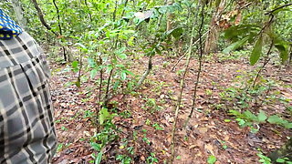 Thai Teenager Walks around Picking Mushrooms and Gets Fucked in the Pussy. Thai Audio