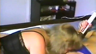 Two Vintage Lesbians Get It on with Tongues and Dildos