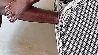 Foot Worshipping Miss Santa's Feet