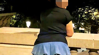 I’m Walking Around Paris in a Micro Skirt with an Anal Plug, Right in Front of the Eiffel Tower