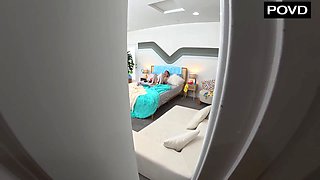 Cam Girl Lets Stepdad Use Her As His Fuck Doll