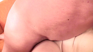 maid fucks grandpa on the couch