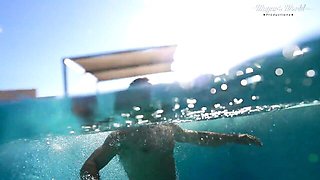 Underwater clip with flawless Mugur and Julia North from Mugur Porn