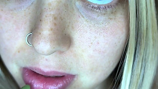 Messy Facial & Cum Playing: Swallow & Covered in Semen