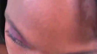 Sexy ebony teen Temple Welch POV blowjob