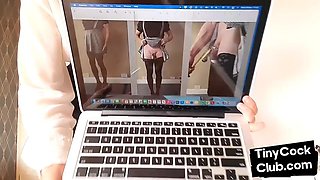 Blonde bae commeting pics of small dicks