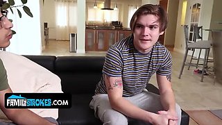 Tyler Joins His Stepsis and Stepbro for a Threesome Blowjob