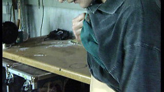 Perfect German wife fucked hard by mechanic in the workshop