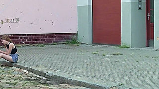 German Scout - Skinny Small Tits Teen Maya Sinn Pick up for No Condom Casting Fuck