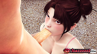 Femdom Hot Nonaka in Pantyhose - Stockade Domination with Sloppy Blowjob, Close-Up Views of Pussy Teasing Big Dick, and Footjob