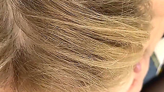 Mature Wife in Seamless Black Pantyhose Sucking Husbands Cock