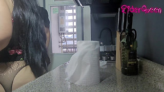 Stepmon in Kitchen - Video for Fans - BBW Stepmom MILF Stepson