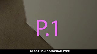 Dadcrush - kinky step-daughter caught humping cushion
