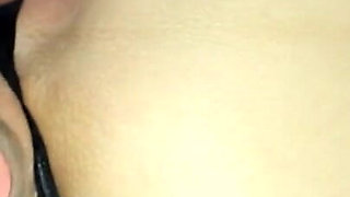 Horny in crotchless panties