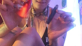 Coughing Fetish Cough Whilst Vaping Naked