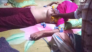 Bangladeshi stepsister give me massage. me give a massage his bobs